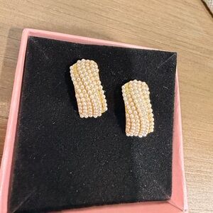 Elegant Pearl Beaded Earrings